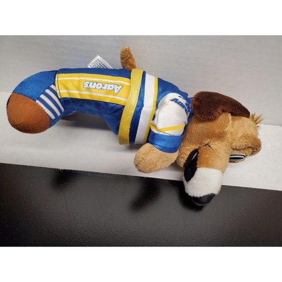 Aaron's Lucky Dog 10 Inch Plush in NASCAR uniform - Picture 5 of 8